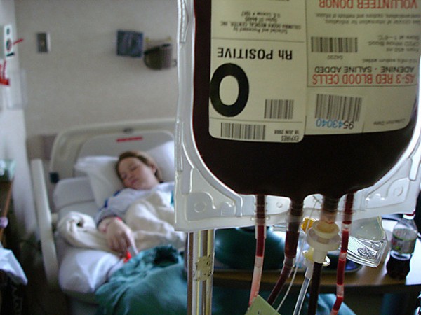 Blood Transfusion, Sick, Woman, Wife