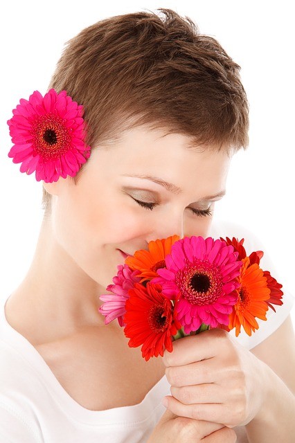 Bouquet Beauty Face Female Flower Fresh Girl Bouquet Beauty Face Female Flower Fresh Girl