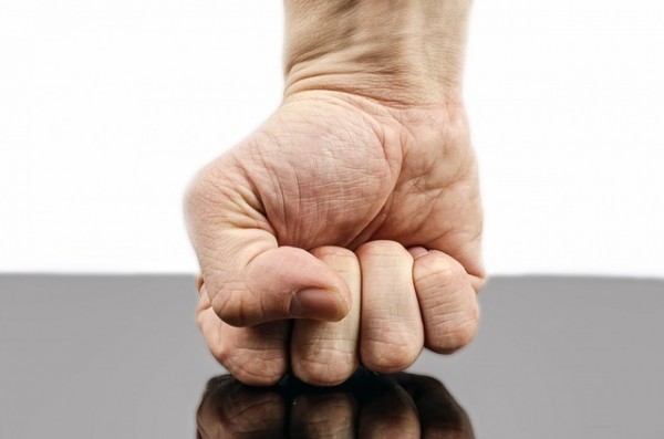 Punch Fist Hand Strength Isolated Human Fight