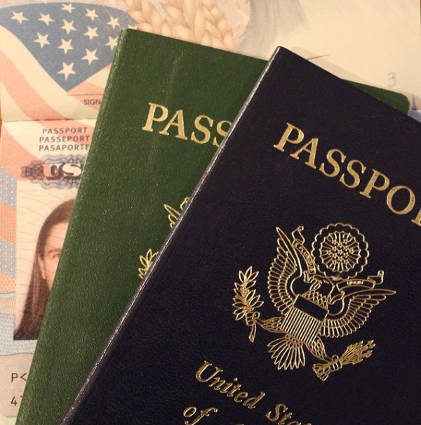 United States Usa Passport Blue Green