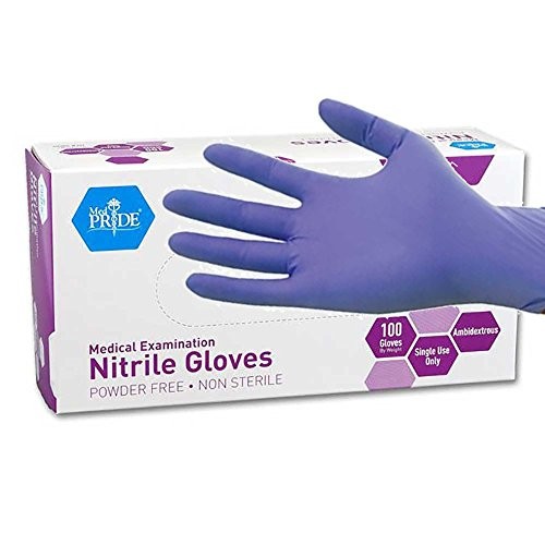 Which is the best nitrile exam gloves medium color on Amazon?