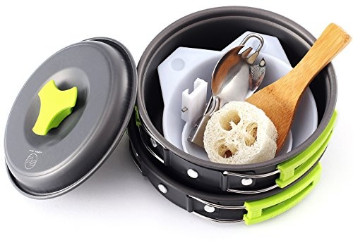 Best Selling Top Best 5 camping cookware utensils set from Amazon (2017 Review)