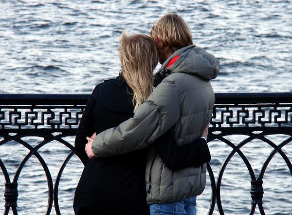 Couple Love Tenderness Sweethearts People Young Couple Love Tenderness Sweethearts People Young