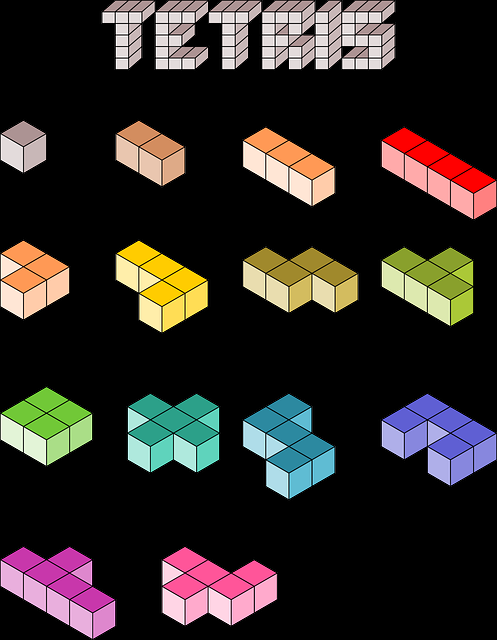 Tetris Computer Game Building Blocks Fun Game