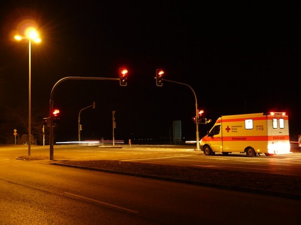 Traffic Lights Red Ambulance Traffic Signal Road