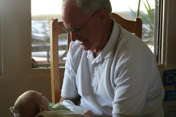 grandpa, grandparents, baby